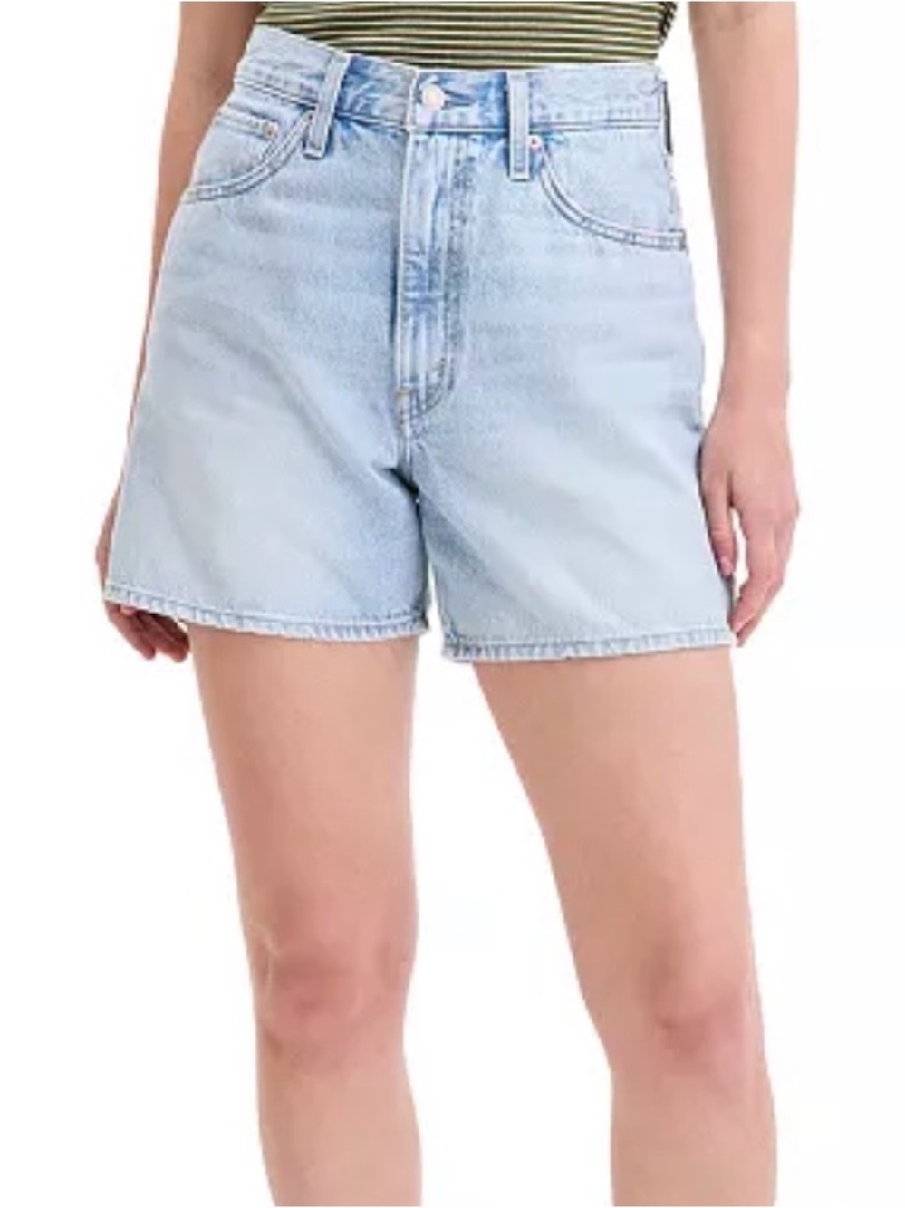Vintage Levi's 555 Women's Jean Shorts Denim Made In Mexico Junior Size 7